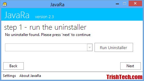 Delete Old Java Versions